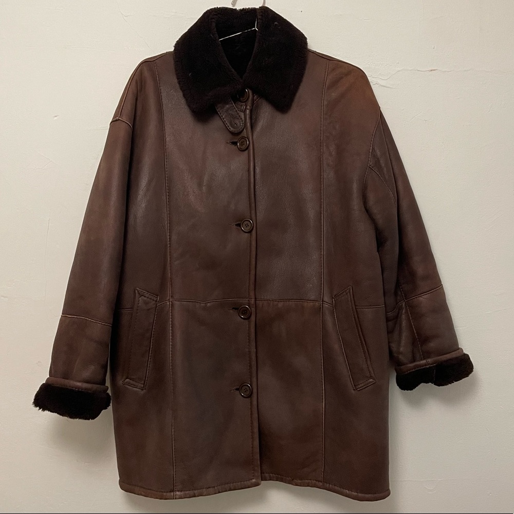 Searle shearling sheepskin coat